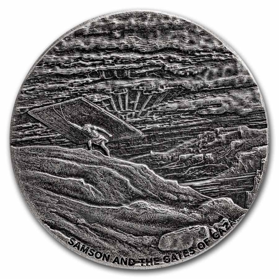 2022 2 oz Silver Coin - Biblical Series (Samson & Gates of Gaza